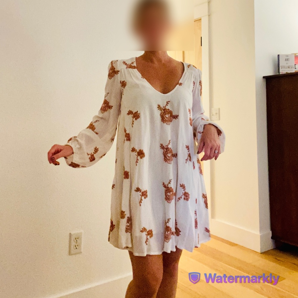 Free People Embroidered Boho Austin Dress